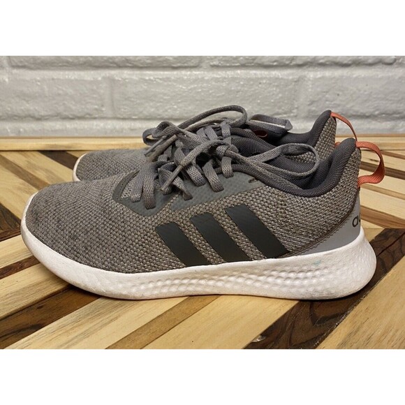 adidas Other - Adidas Cloudfoam Shoes Kid's Size 3 Unisex 3-stripe HWI 28Y001 Gray Boys Girls